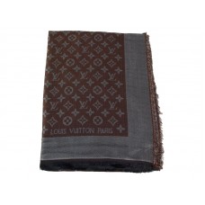 Louis Vuitton Monogram Ikat Schal Dunkelbraun