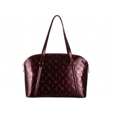 Louis Vuitton Monogram Vernis Avalon Schultertasche mit Reißverschluss, Dunkelviolett