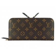 Louis Vuitton Monogram Insolite Geldbörse Leopardenblau Infinity