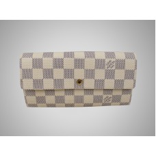 Louis Vuitton Damier Azur Geldbörse mit Reißverschlussfach