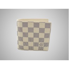 Louis Vuitton Damier Azur schnappte sich die Billford & Coins-Geldbörse