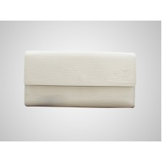 Louis Vuitton Epi Leder-Pochette-Geldbörse – Elfenbein