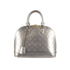 Louis Vuitton-Monogramm Vernis Alma Silber