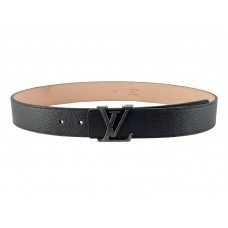 Louis Vuitton Initiales Taiga Ledergürtel Schiefer