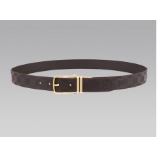 Louis Vuitton Boston Wendbarer Gürtel aus glasiertem Kalbsleder, Gold