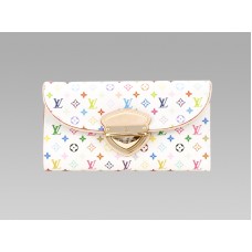 Louis Vuitton Monogram Multicolore Weiße Eugenie Geldbörse Anis