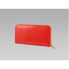 Louis Vuitton Monogram Vernis Zippy Geldbörse Orange Sunset