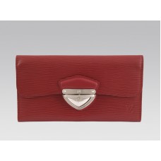 Louis Vuitton Epi Leder Eugenie Geldbörse Rubis