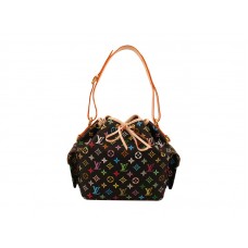 Louis Vuitton Mehrfarbiges Schwarzes Petit Noe