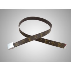 Louis Vuitton Monogram Cut Gürtel Silber