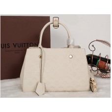 Louis Vuitton-Monogramm Empreinte Montaigne Mm Beige