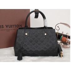 Louis Vuitton-Monogramm Empreinte Montaigne Mm Schwarz