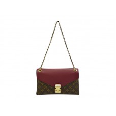 Louis Vuitton Monogram Pallas Kette Burgunderrot