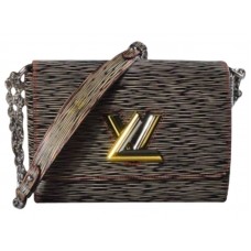 Louis Vuitton Epi Leder Twist PM Denim Schwarz