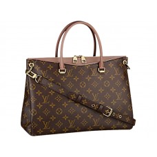 Louis Vuitton-Monogramm-Leinwand Pallas Lg Bois De Rose