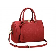 Louis Vuitton-Monogramm Empreinte Speedy Bandouliere 25 Kirsche
