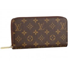 Louis Vuitton Monogram Canvas Zippy Geldbörse m60017