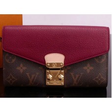 Louis Vuitton Monogram Canvas Pallas Geldbörse Burgunderrot m58413