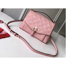 Louis Vuitton Monogram Empreinte Leder Weiß BB Puderrosa m43674