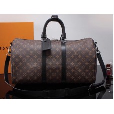 Louis Vuitton Monogramm Macassar Canvas Keepall Bandouliere 45 m56711