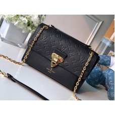 Louis Vuitton Monogram Empreinte Vavin Chain Wallet Schwarz m63398