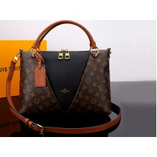 Louis Vuitton Monogram Canvas V Tote MM Schwarz m43948
