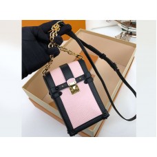 Louis Vuitton Epi Leder Kofferkette für Handys, Rosa m44184