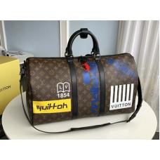 Louis Vuitton Monogram Canvas Keepall Bandouli?Re 50 Braun m44642