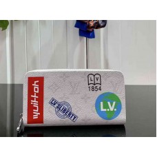Louis Vuitton Monogram Canvas Zippy Organizer Weiß m67824