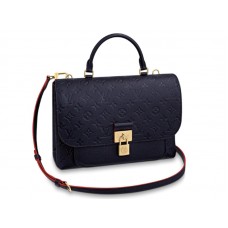 Louis Vuitton Monogramm Empreinte Leder Marignan Blau Rot m44545