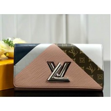 Louis Vuitton Epi Leder Twist Geldbörse Blanc Rose m60996