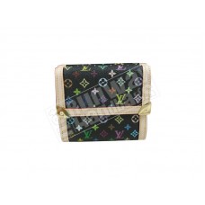 Louis Vuitton Multicolor Schwarze Geldbörse