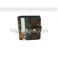 Louis Vuitton Monogram Groom Kompakt-Geldbörse mit Reißverschluss, Grün