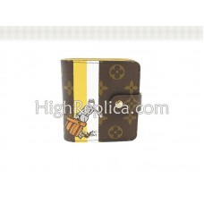Louis Vuitton Monogram Groom Kompakt-Geldbörse mit Reißverschluss, Gelb