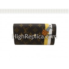 Louis Vuitton Monogram Groom Geldbörse mit Reißverschlussfach, Gelb